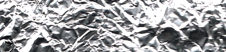 aluminum foil on a flatbed scanner