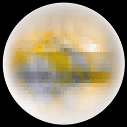 2-color reflectivity map of pluto