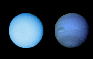 Uranus and Neptune (from Voyager II)